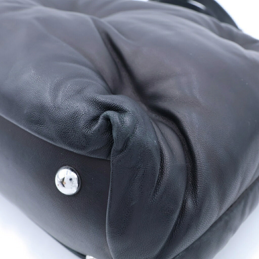 Maison Margiela(メゾンマルジェラ) GLAM SLAM グラムスラム ラムナッパレザー 2WAY ハンドバッグ ショルダーバッグ ブラック S56WC0126