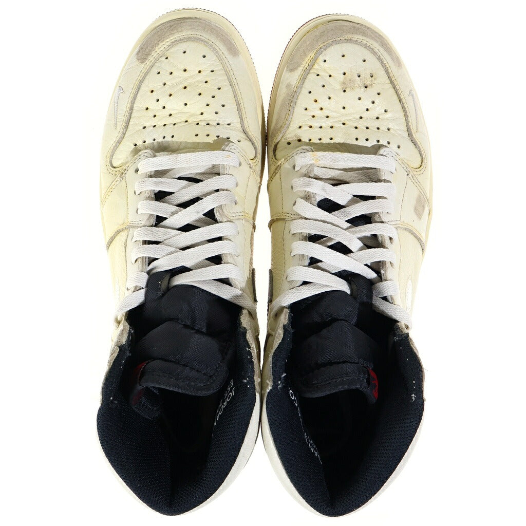 NIKE(ナイキ) ×NIGEL SYLVESTER AIR JORDAN1 RETRO HIGH OG NRG ナイジェルシルベスター エアジョーダン1 レトロ ハイカットスニーカー アイボリー US10.5/28.5cm BV1803‐106 BV1803-106