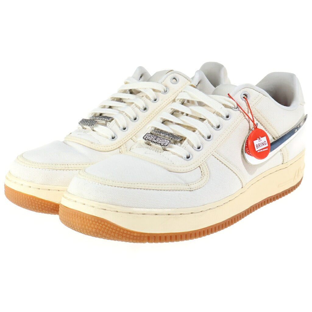 NIKE(ナイキ) ×TRAVIS SCOTT NIKE AIR FORCE 1 LOW SAIL トラヴィススコット エアフォース1 セイル ローカットスニーカー アイボリー US11/29cm AQ4211-101
