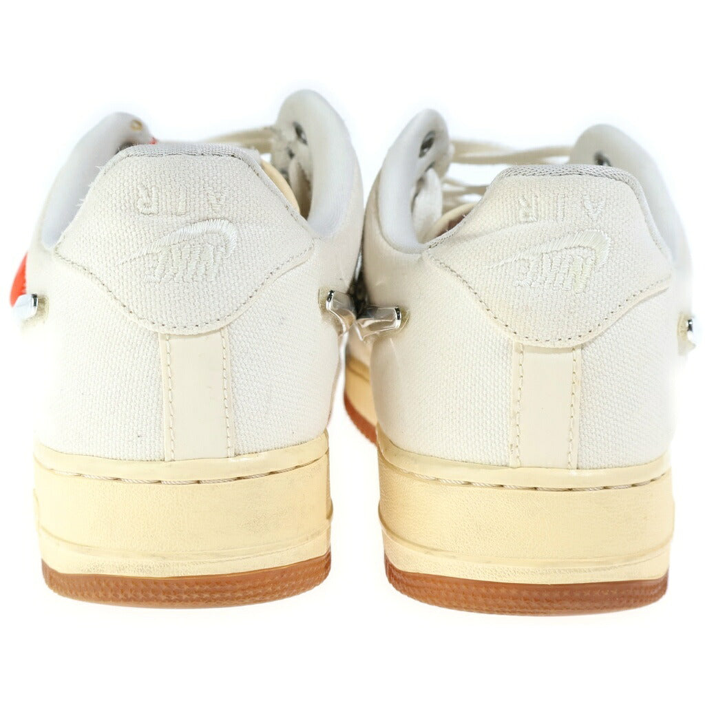 NIKE(ナイキ) ×TRAVIS SCOTT NIKE AIR FORCE 1 LOW SAIL トラヴィススコット エアフォース1 セイル ローカットスニーカー アイボリー US11/29cm AQ4211-101