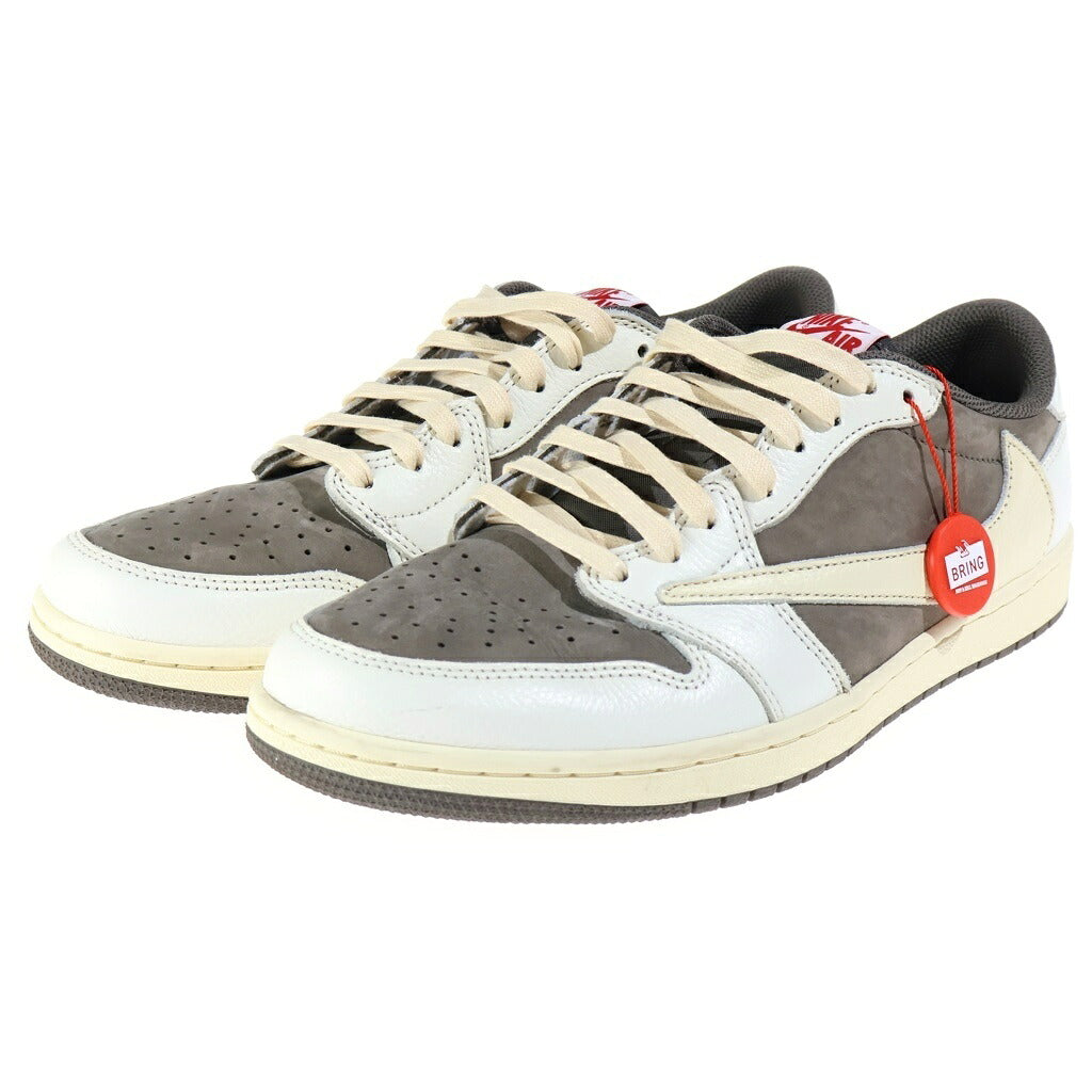 NIKE(ナイキ) ×TRAVIS SCOTT AIR JORDAN 1 LOW OG SP トラヴィススコット エアジョーダン1 リバースモカ ローカットスニーカー ベージュ US10.5/28.5cm DM7866-162