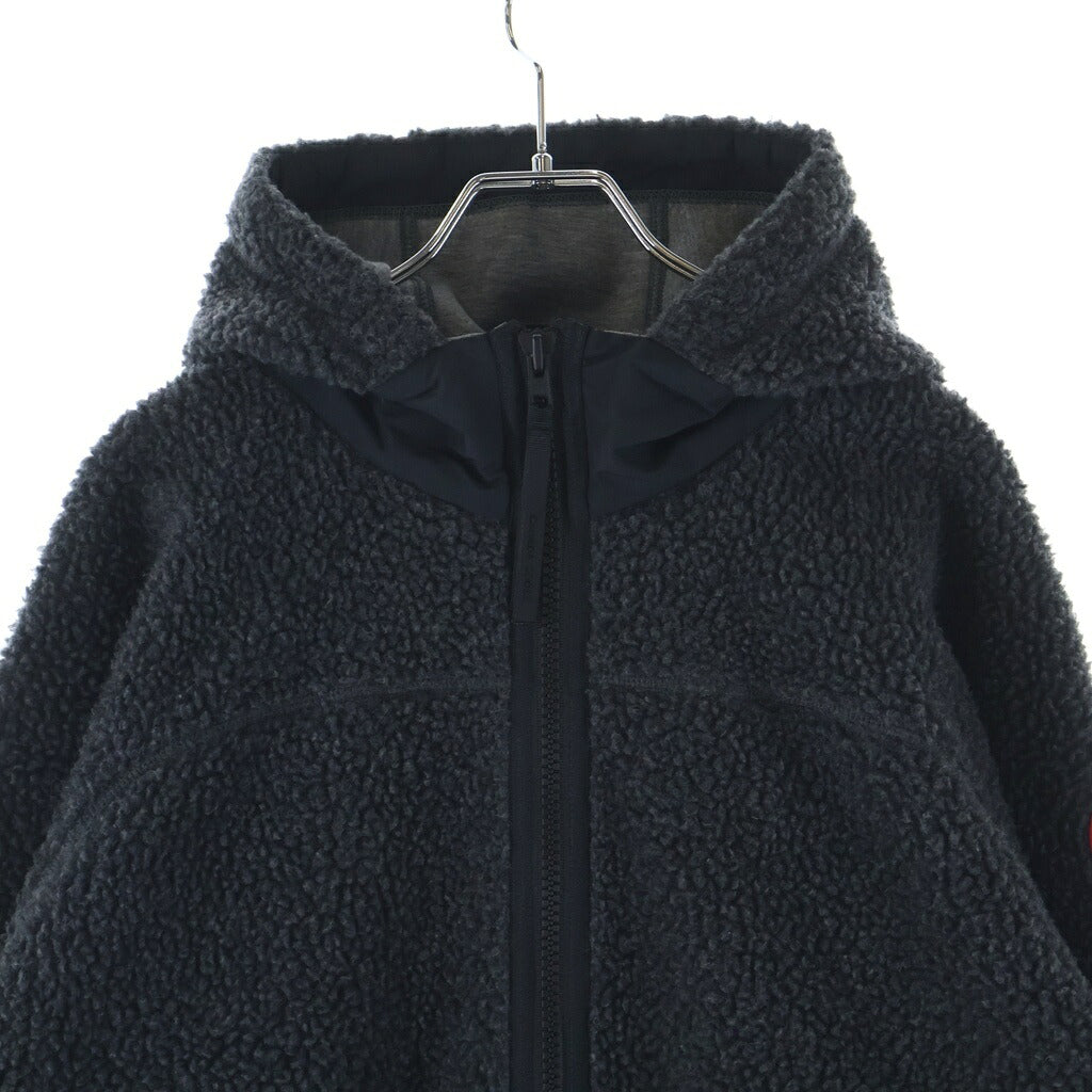 CANADA GOOSE(カナダグース) SIMCOE FLEECE HOODY シムコー ボア ジップアップパーカー フーディー グレー/ブラック 7016W