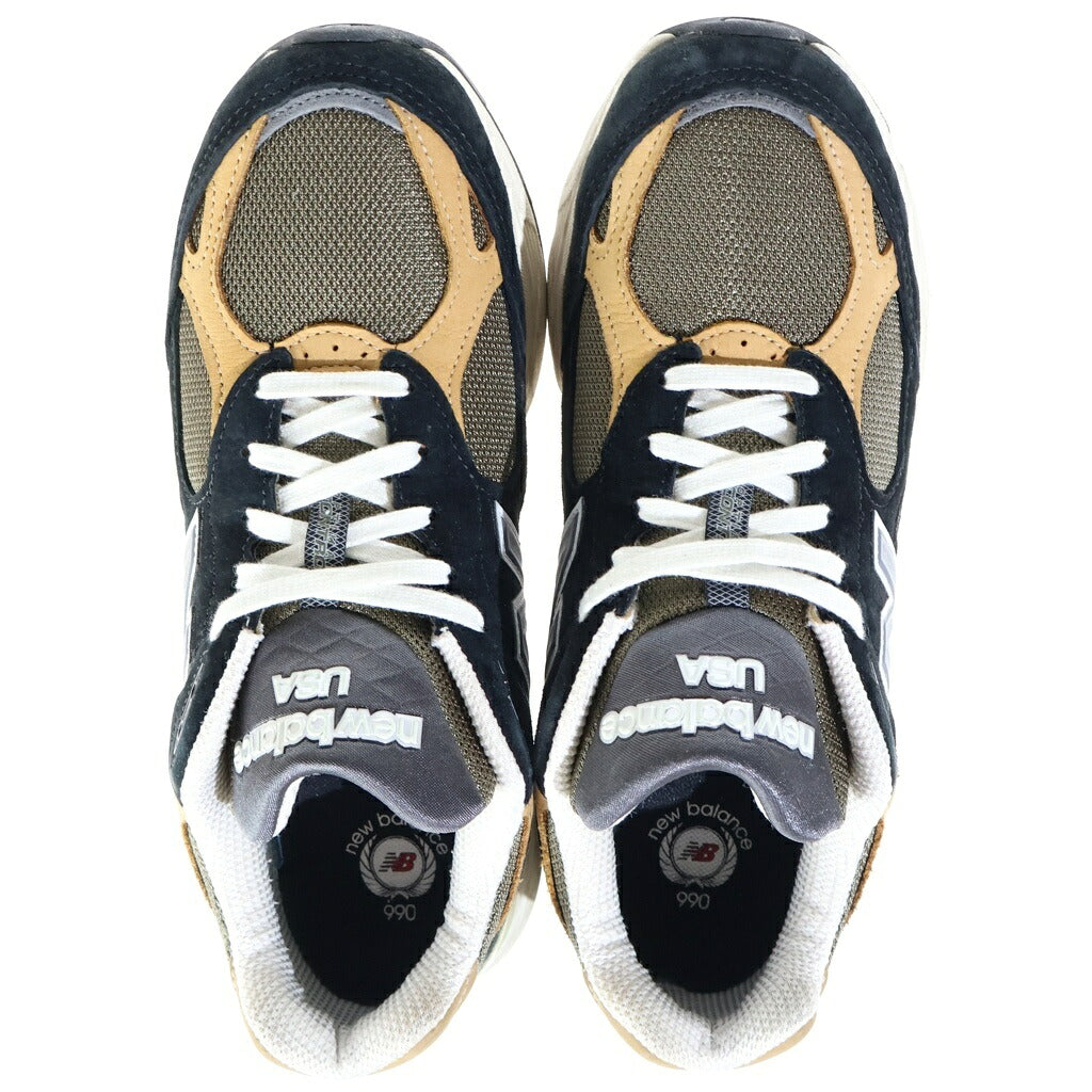 New Balance(ニューバランス) M990BB3 スエード ローカットスニーカー ブラック/ブラウン US8/26cm