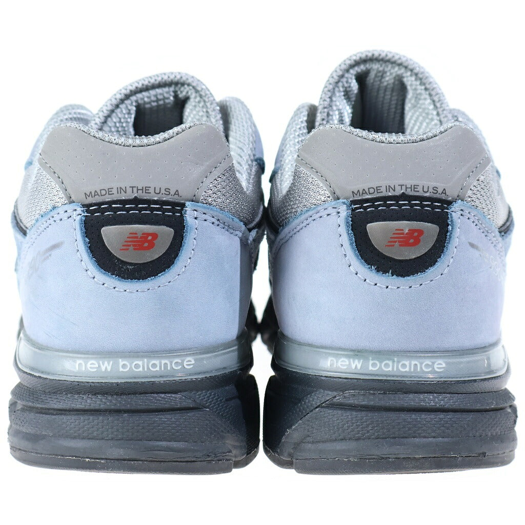 New Balance(ニューバランス) U990BB4 スエード ローカットスニーカー ブルー/グレー US8/26cm