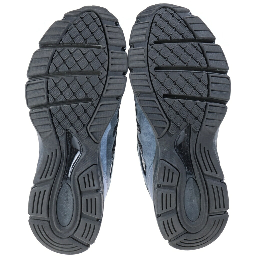 New Balance(ニューバランス) U990BB4 スエード ローカットスニーカー ブルー/グレー US8/26cm