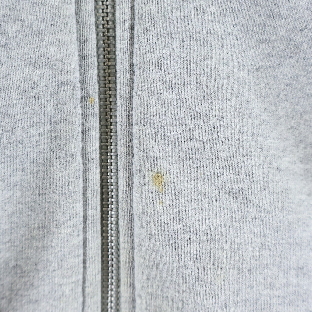 SUPREME(シュプリーム) 19SS Small Box Zip Up Sweatshirt ラバースモールボックスロゴ ジップアップスウェットパーカー グレー