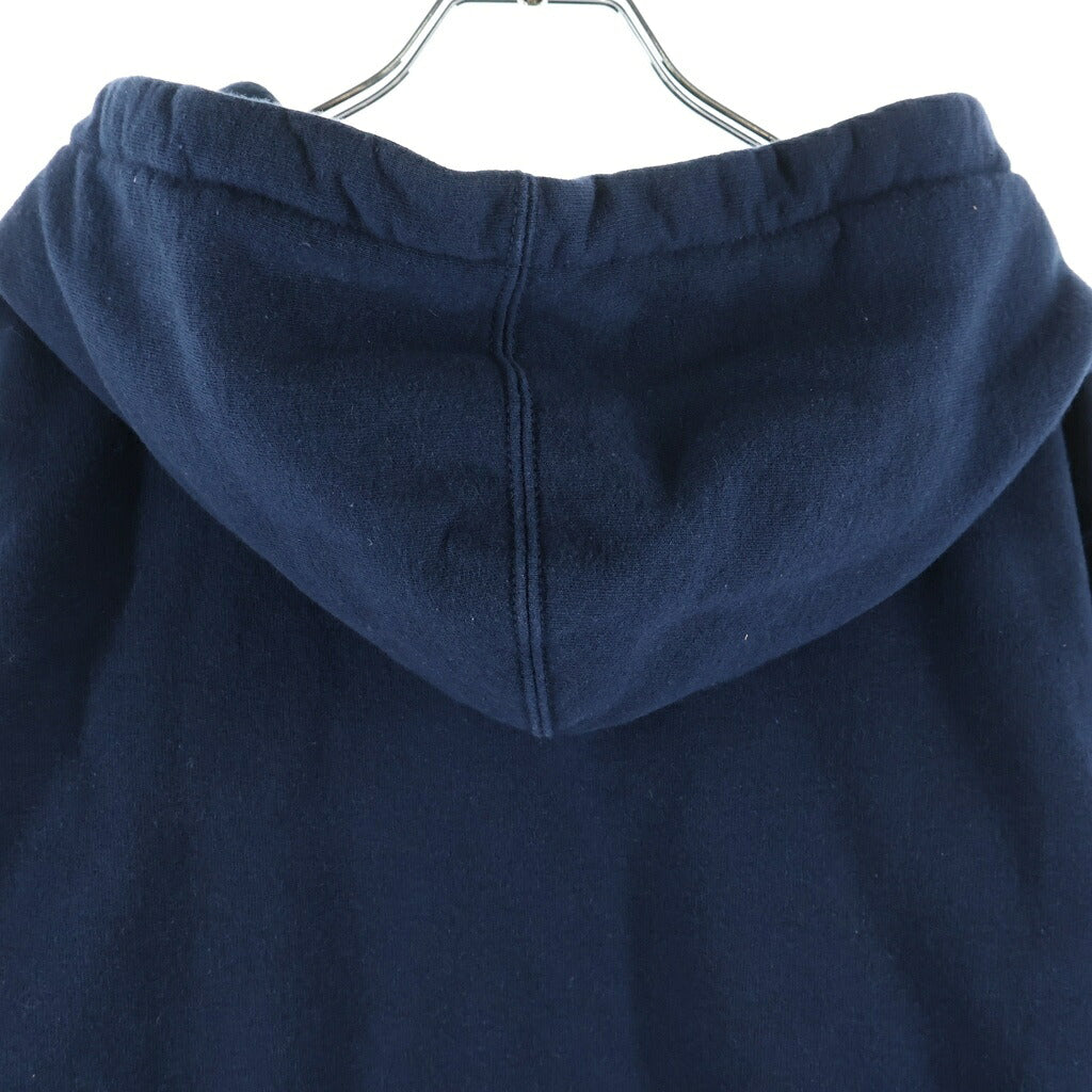 SUPREME(シュプリーム) 19SS Small Box Zip Up Sweatshirt ラバースモールボックスロゴ ジップアップスウェットパーカー ネイビー