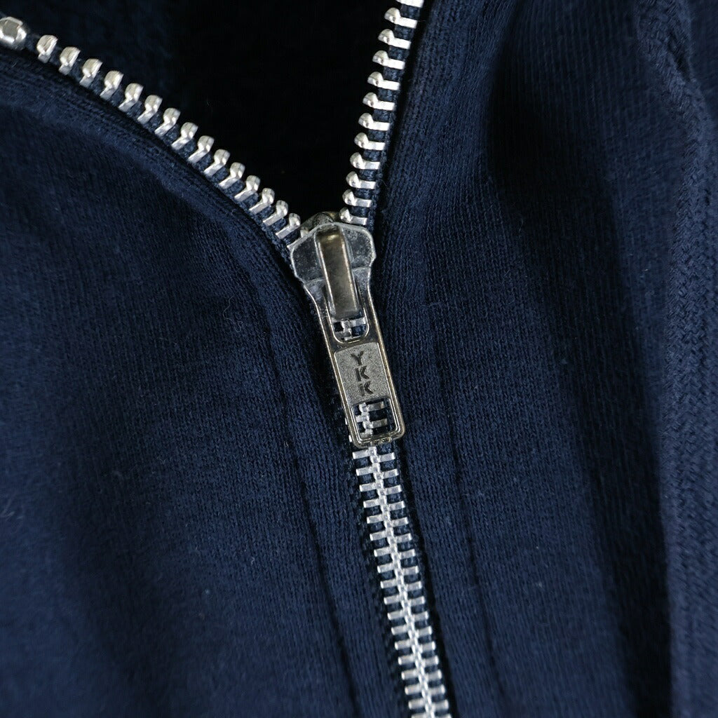 SUPREME(シュプリーム) 19SS Small Box Zip Up Sweatshirt ラバースモールボックスロゴ ジップアップスウェットパーカー ネイビー