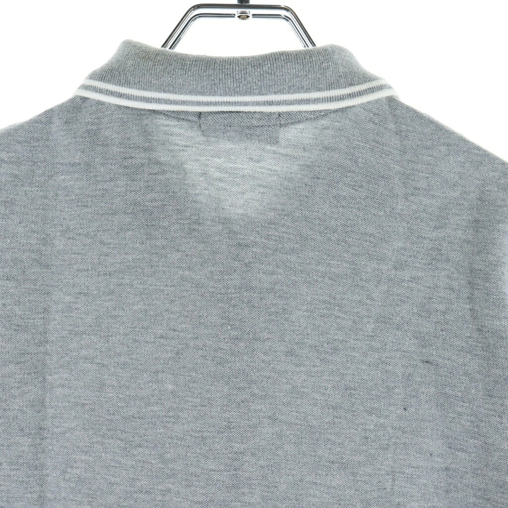 MONCLER(モンクレール) MAGLIA POLO MANICA CORTA ワッペンロゴ 半袖ポロシャツ グレー 410938350900