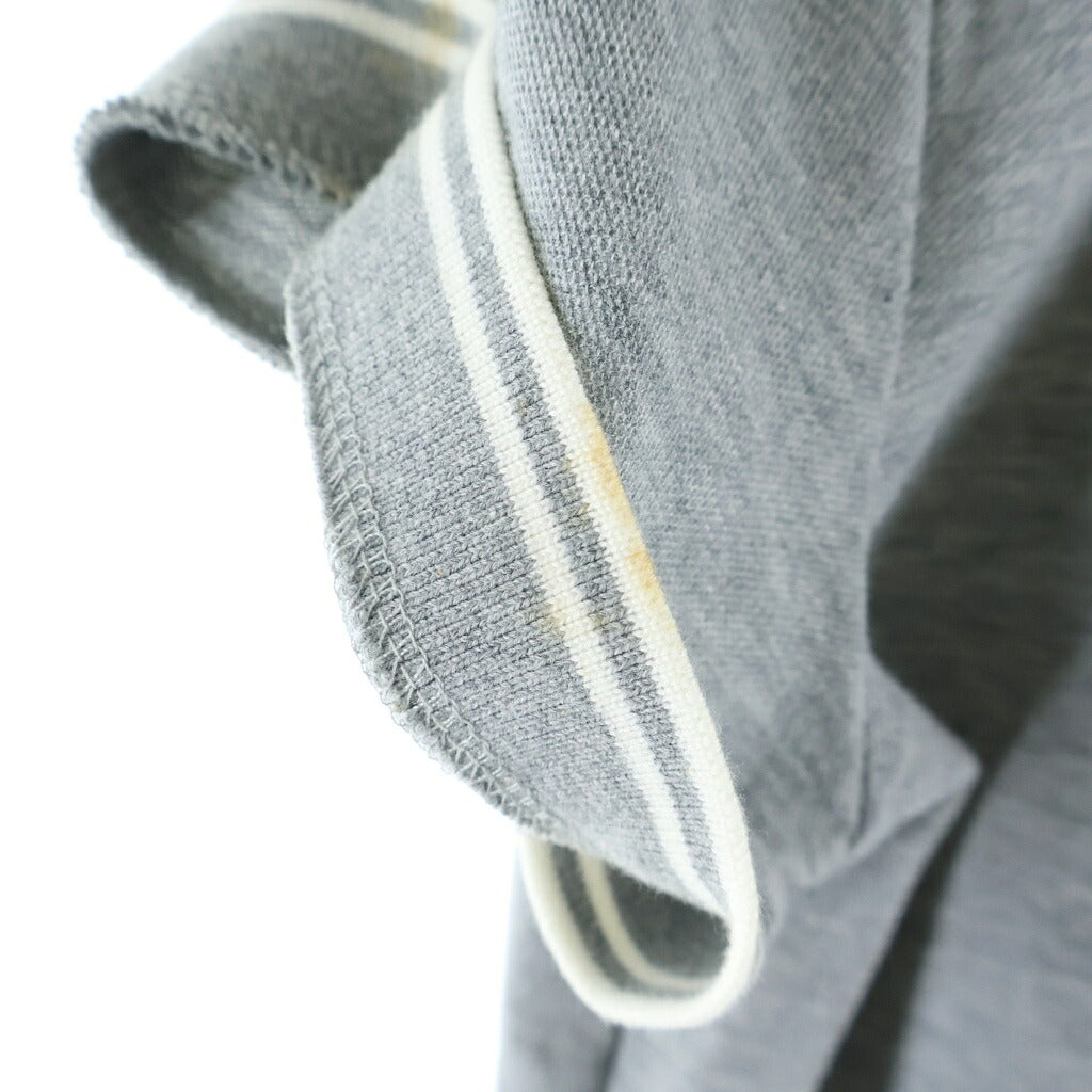 MONCLER(モンクレール) MAGLIA POLO MANICA CORTA ワッペンロゴ 半袖ポロシャツ グレー 410938350900