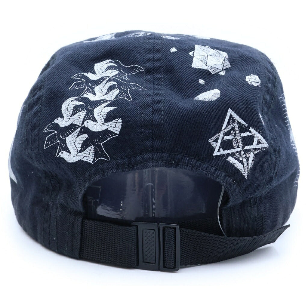 SUPREME(シュプリーム) 17SS M.C. Escher Camp Cap エッシャー アートプリント キャンプキャップ 帽子 ブラック