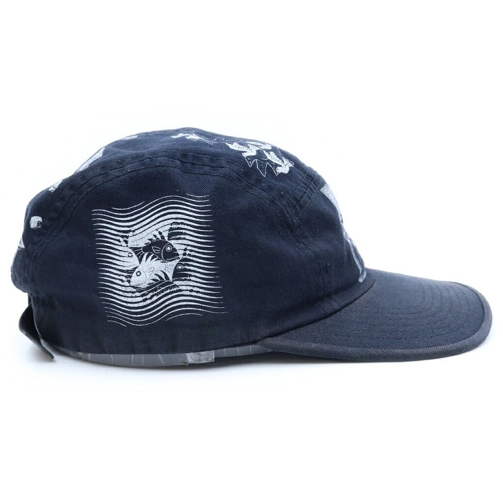 SUPREME(シュプリーム) 17SS M.C. Escher Camp Cap エッシャー アートプリント キャンプキャップ 帽子 ブラック