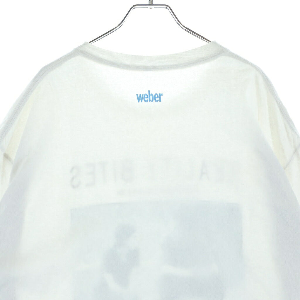 WEBER(ウェーバー) ×REALITY BITES T-SHIRT SCENE1 リアリティ・バイツ フロントプリントTシャツ 半袖クルーネックカットソー ホワイト