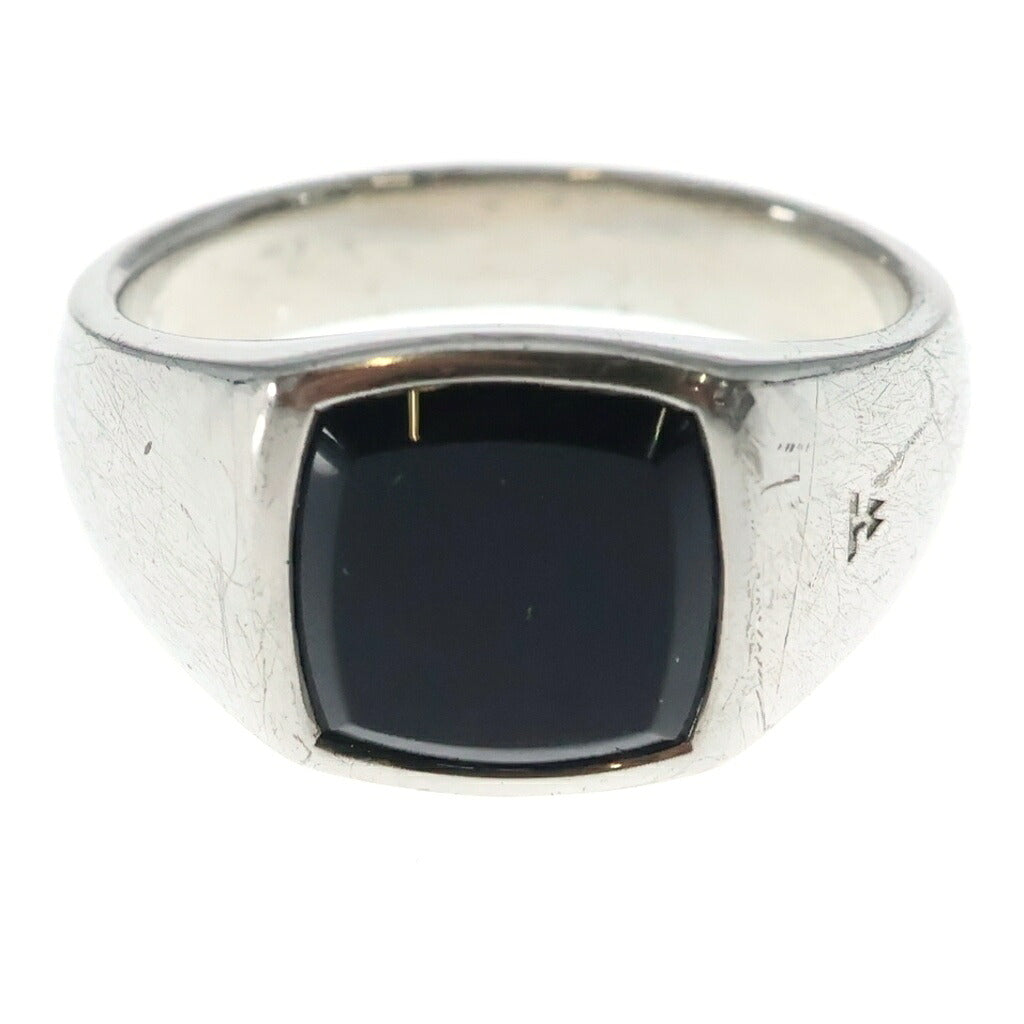 TOMWOOD(トムウッド) KAY RING POLISHED ONYX ケイ リング ポリッシュ オニキス シグネットリング 指輪 シルバー/ブラック 101276