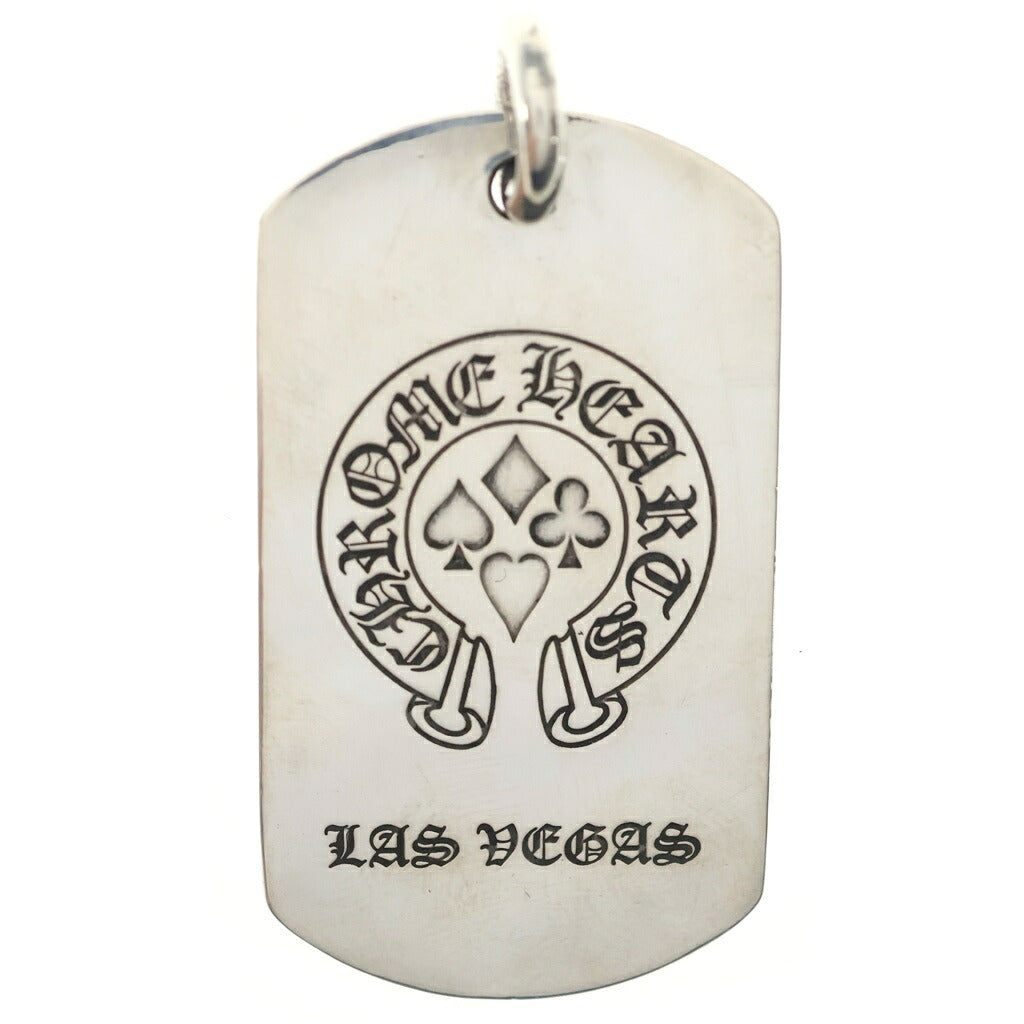 CHROME HEARTS(クロムハーツ) D TAG LRG LTD LAS VEGAS ラスベガス限定 ラージドッグタグ ネックレストップ シルバー