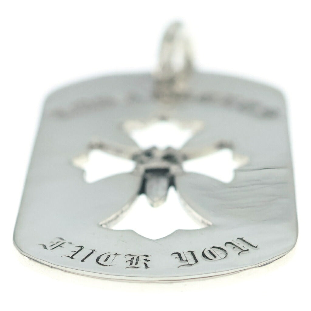 CHROME HEARTS(クロムハーツ) D TAG LRG LTD LOS ANGELS ロサンゼルス限定 ラージドッグタグ ネックレストップ シルバー