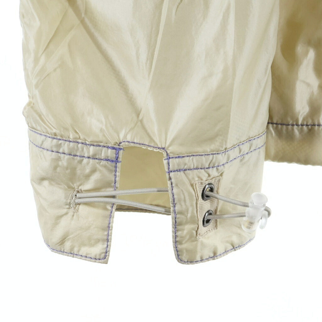 NO BRAND(ノーブランド) 24SS MARMOT CAPITAL マーモット キャピタル NYLON COLOR STITCH SHIRTS ナイロンカラーステッチ 長袖シャツジャケット ベージュ 24SS-L3-04