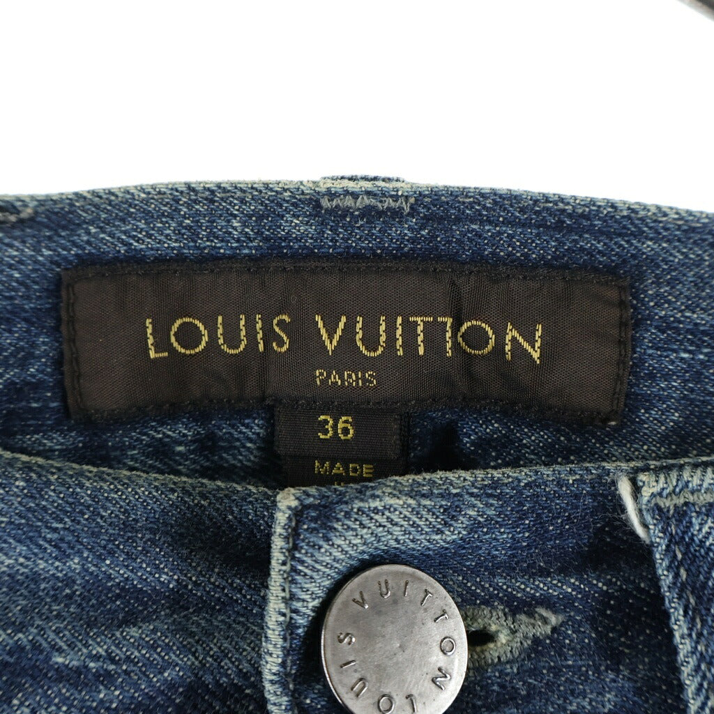 LOUIS VUITTON(ルイヴィトン) 05AW ARCHIVE イタリア製 アーカイブ ボタンフライ ストレートデニムパンツ インディゴ RM052Q MHDP02CJY
