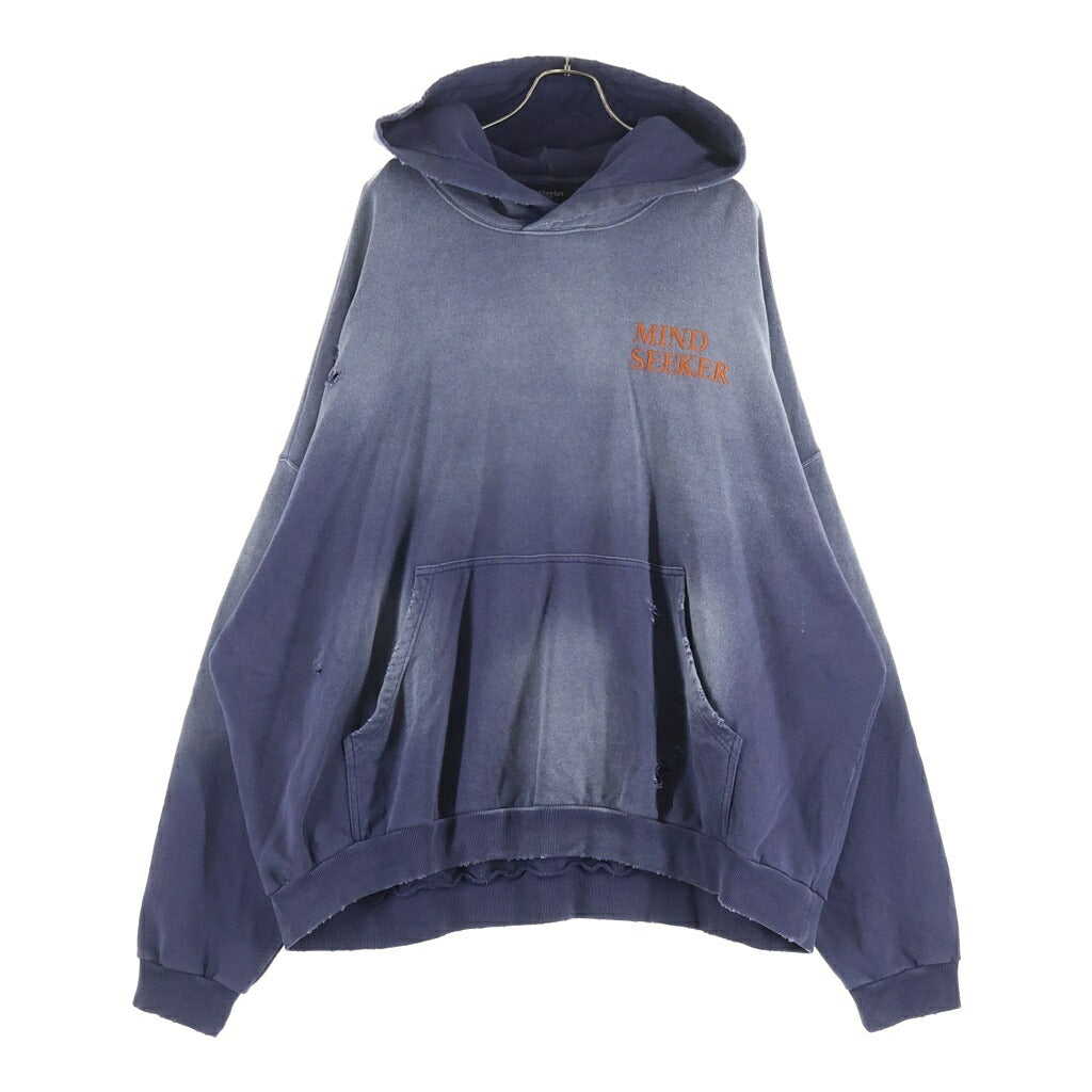 MINDSEEKER(マインドシーカー) HOMME オム ヴィンテージ フェード加工 プルオーバーフーディー パーカー ネイビー MSH-23-01