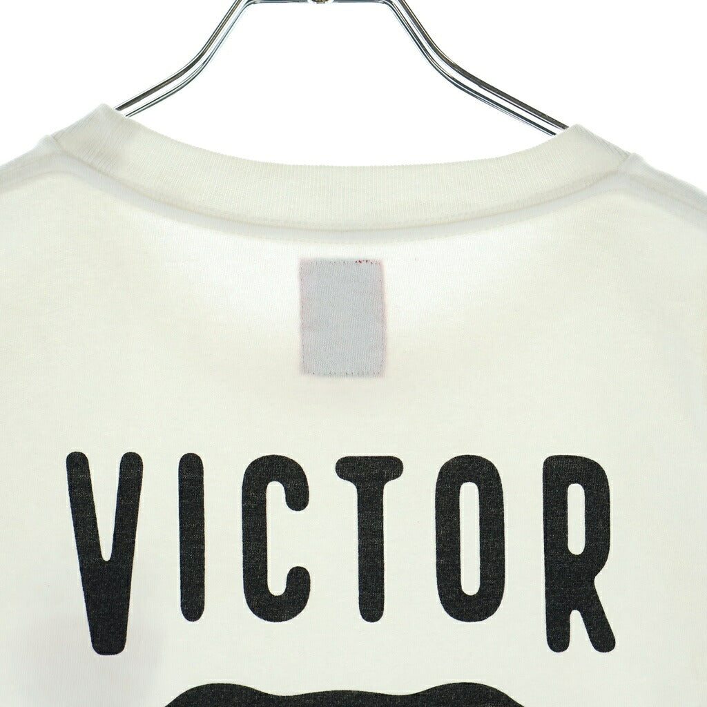 HUMAN MADE(ヒューマンメイド) ×Victor Victor Worldwide T-Shirt ヴィクターヴィクターワールドワイド クルーネック半袖Tシャツ カットソー ホワイト VV01CS002
