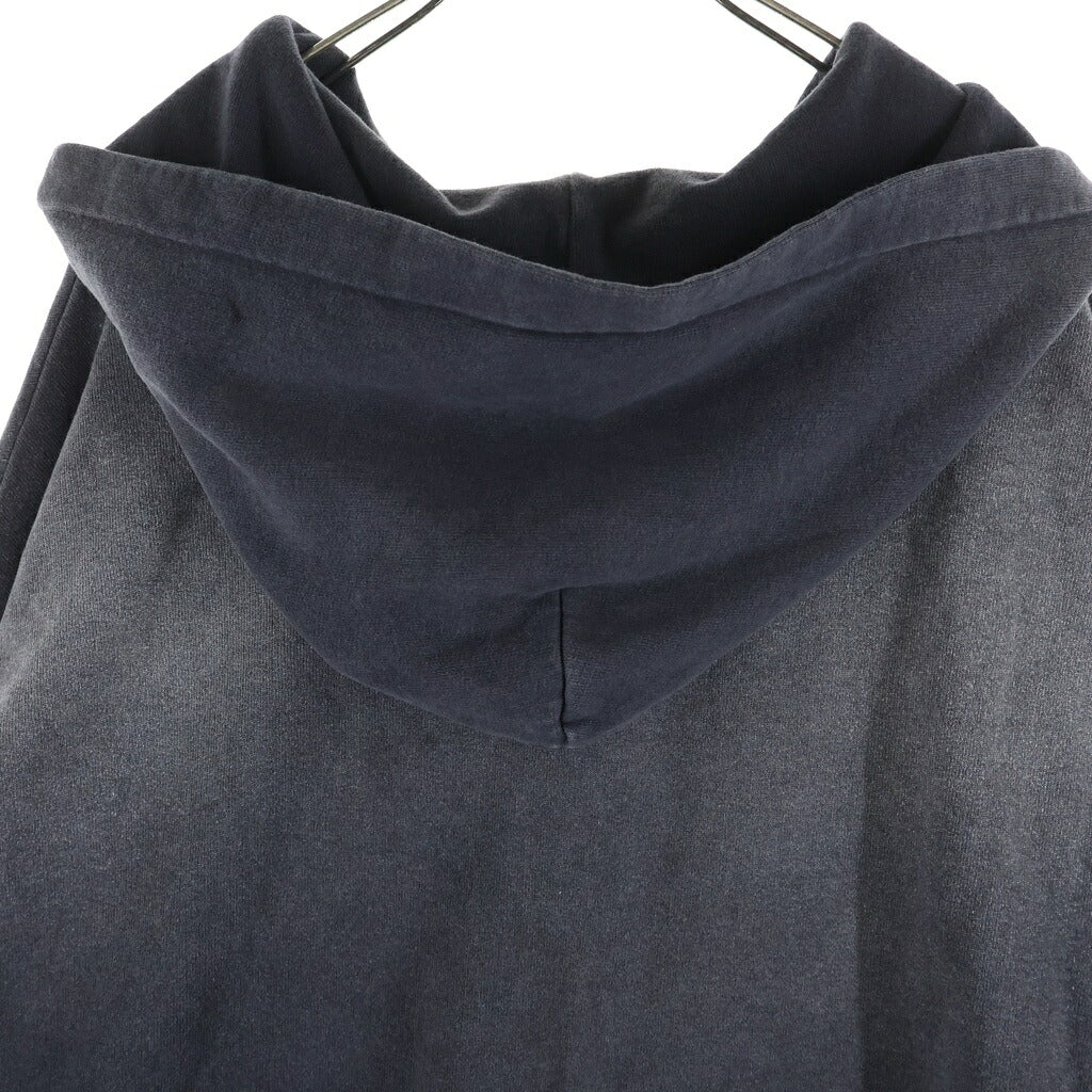 MINDSEEKER(マインドシーカー) HOMME オム ヴィンテージ フェード加工 ジップアップフーディー パーカー ブラック MSH-23-02