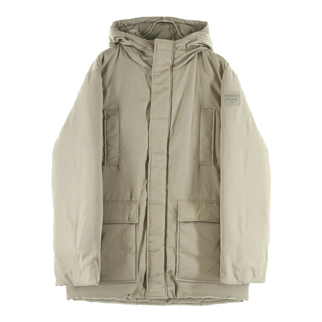 MAISON KITSUNE(メゾンキツネ) パティング フラップポケット ナイロン フーデッドパファージャケット ベージュ PM02212WW9070