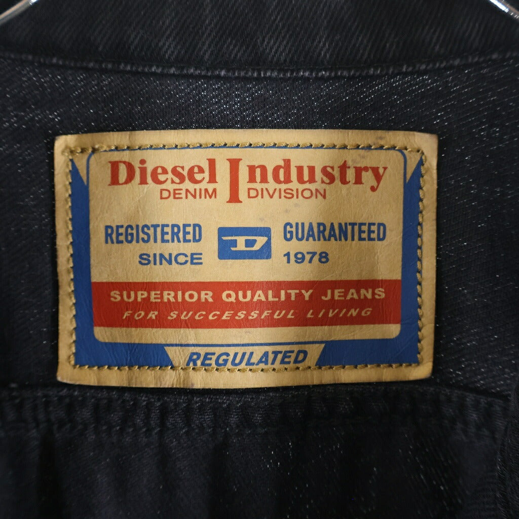 DIESEL(ディーゼル) D-GLORY グローリー ジップアップ デニムジャケット ブラック A11574