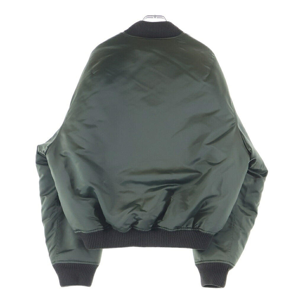 Acne Studios(アクネ ストゥディオズ) BOMBER JACKET アームロゴ刺繍 ナイロンボンバージャケット カーキ FN-MN-OUTW001129