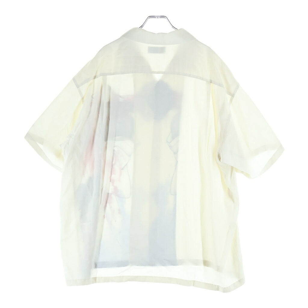 exodus brand(エクソダスブランド) 26SS ×彫よし 幽霊鬼斗卅六釁圖 レーヨン 半袖ハワイアンシャツ ホワイト HORIYOSHI III-HW-02