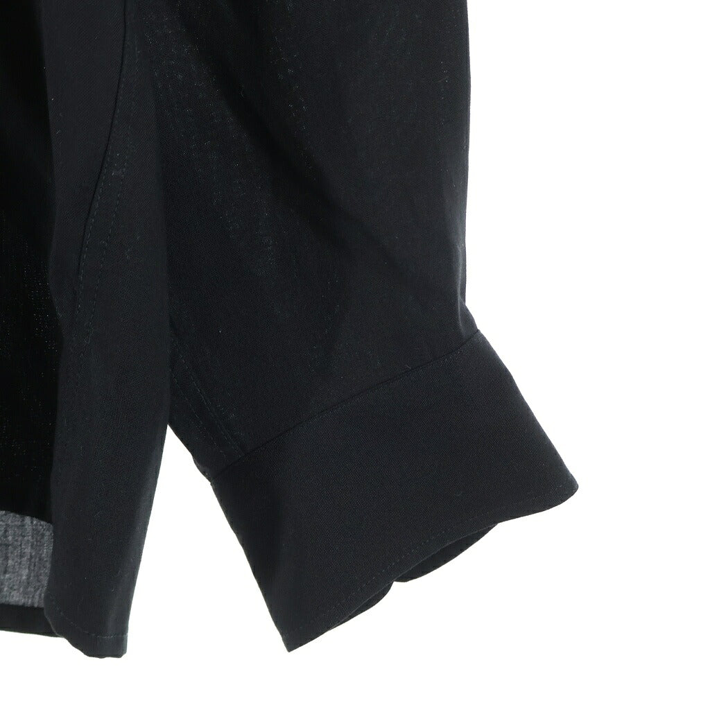 WACKO MARIA(ワコマリア) 26AW SWITCHING SHIRT L/S スイッチング ロングスリーブ オープンカラーシャツ ブラック/ブルー 26FWE-WMS-OC05