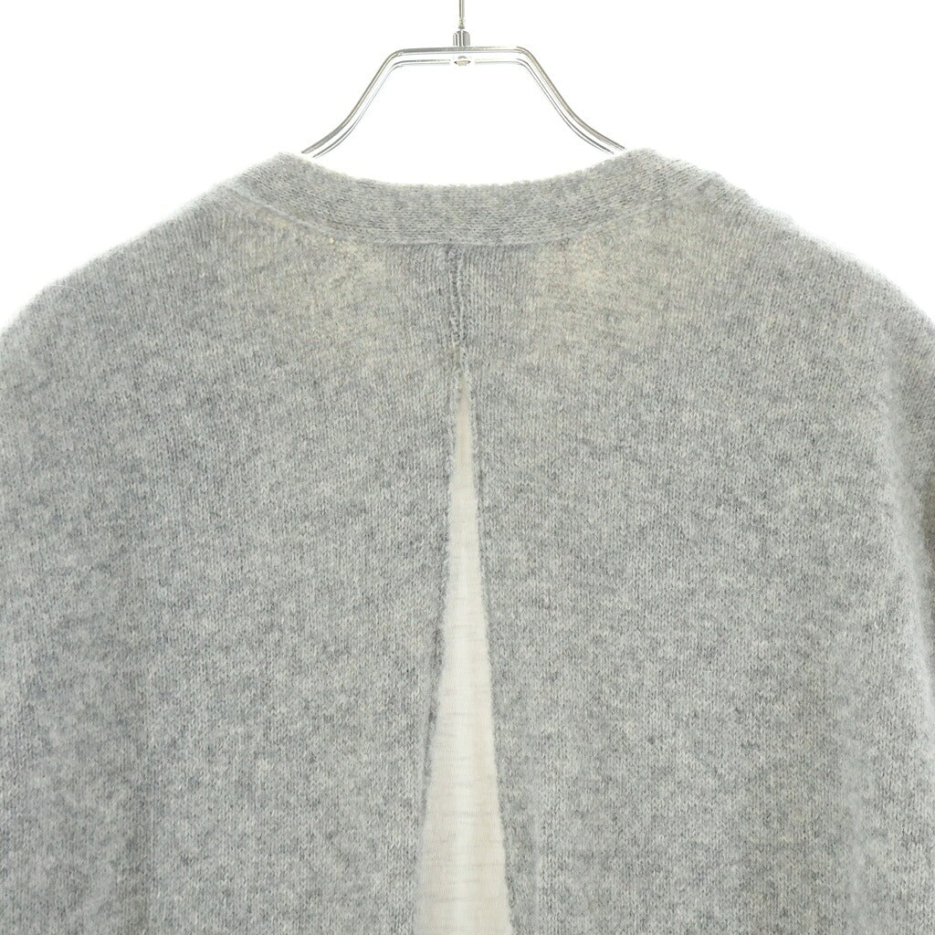 UNDERCOVER(アンダーカバー) 15AW ニットカーディガンドッキング ジョイントコート ジャケット グレー/カーキ UCP1312