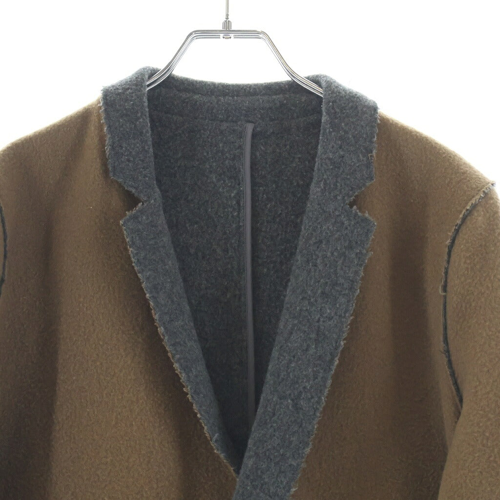UNDERCOVER(アンダーカバー) 16AW ウール カットオフ チェスターコート ブラウン UCR8301