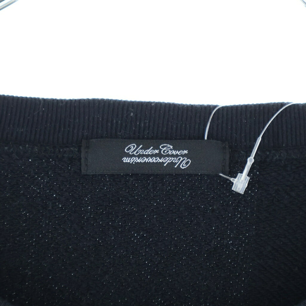 UNDERCOVERISM(アンダーカバイズム) 15AW コットン フロントプリント クルーネックスウェットシャツ トレーナー ブラック UCP7812