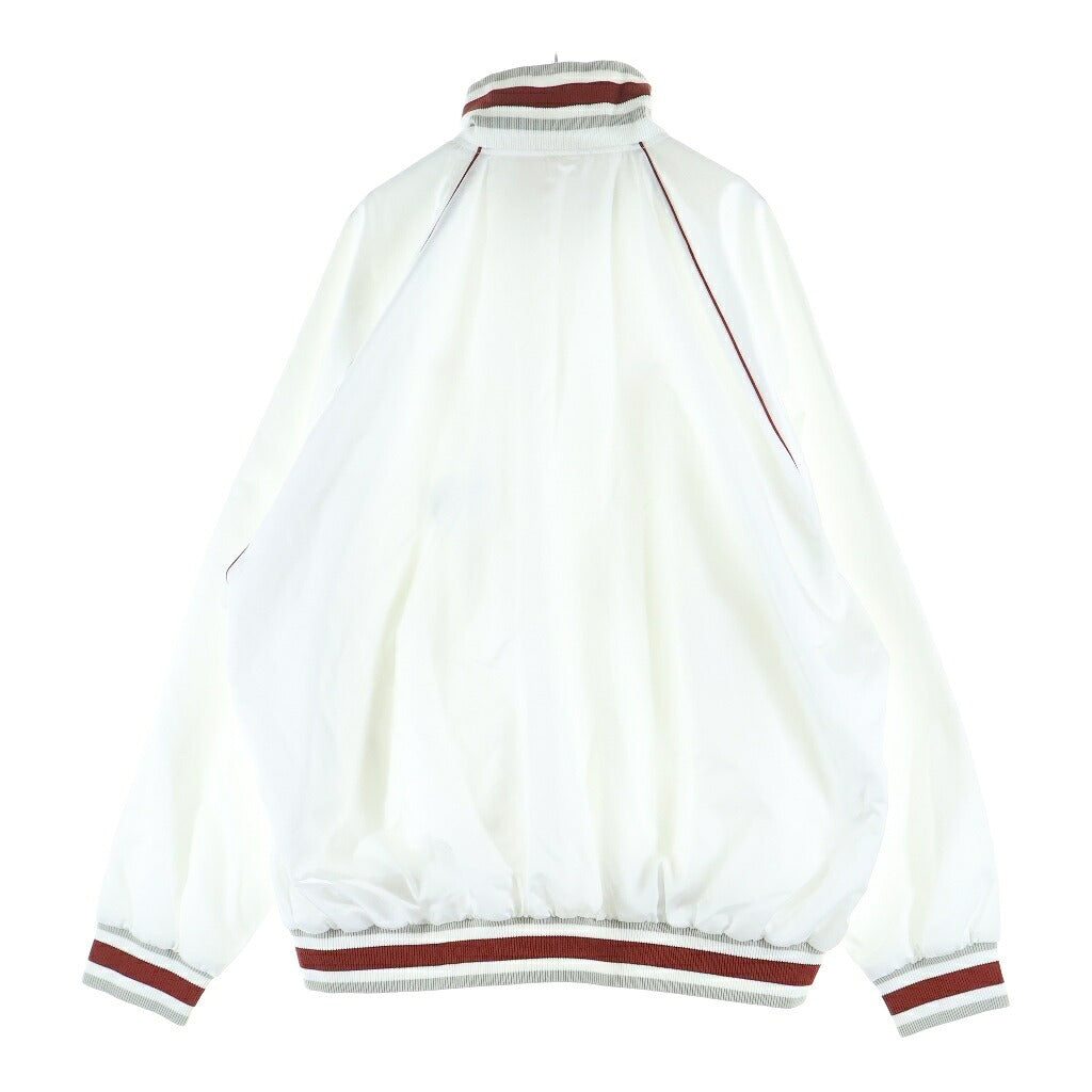 GIVENCHY(ジバンシィ) BOMBER JACKET ロゴ刺繍 ナイロン 1952 ボンバージャケット ブルゾン ホワイト BM016M15EH