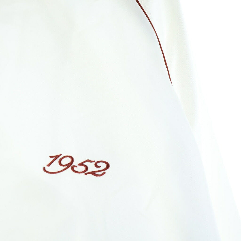 GIVENCHY(ジバンシィ) BOMBER JACKET ロゴ刺繍 ナイロン 1952 ボンバージャケット ブルゾン ホワイト BM016M15EH