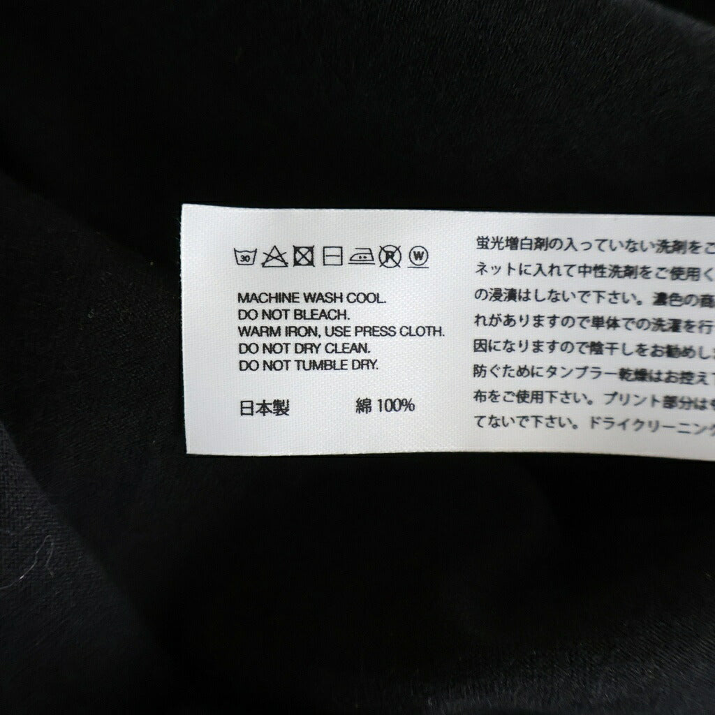 NUMBER (N)INE(ナンバーナイン) 26SS BACK I MISSED YOU. メッセージプリント クルーネック半袖Tシャツ カットソー ブラック NGT.26-001/3