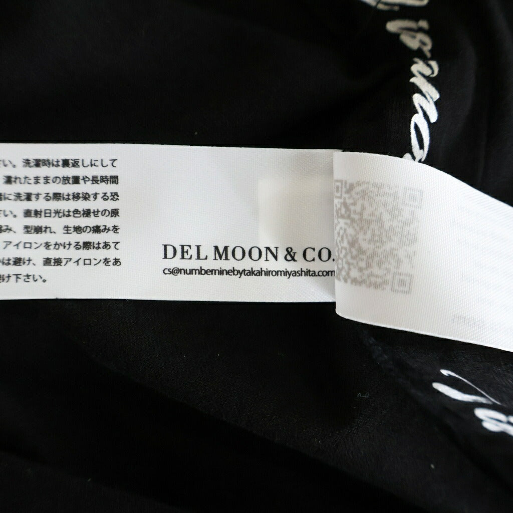 NUMBER (N)INE(ナンバーナイン) 26SS BACK I MISSED YOU. メッセージプリント クルーネック半袖Tシャツ カットソー ブラック NGT.26-001/3