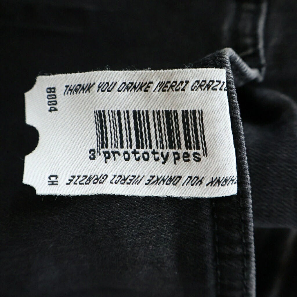 PROTOTYPES(プロトタイプス) REGULAR WAISTBAND JEANS レギュラー ウエストバンド ストレートデニムパンツ ブラック 31PT07DPA01MWBL