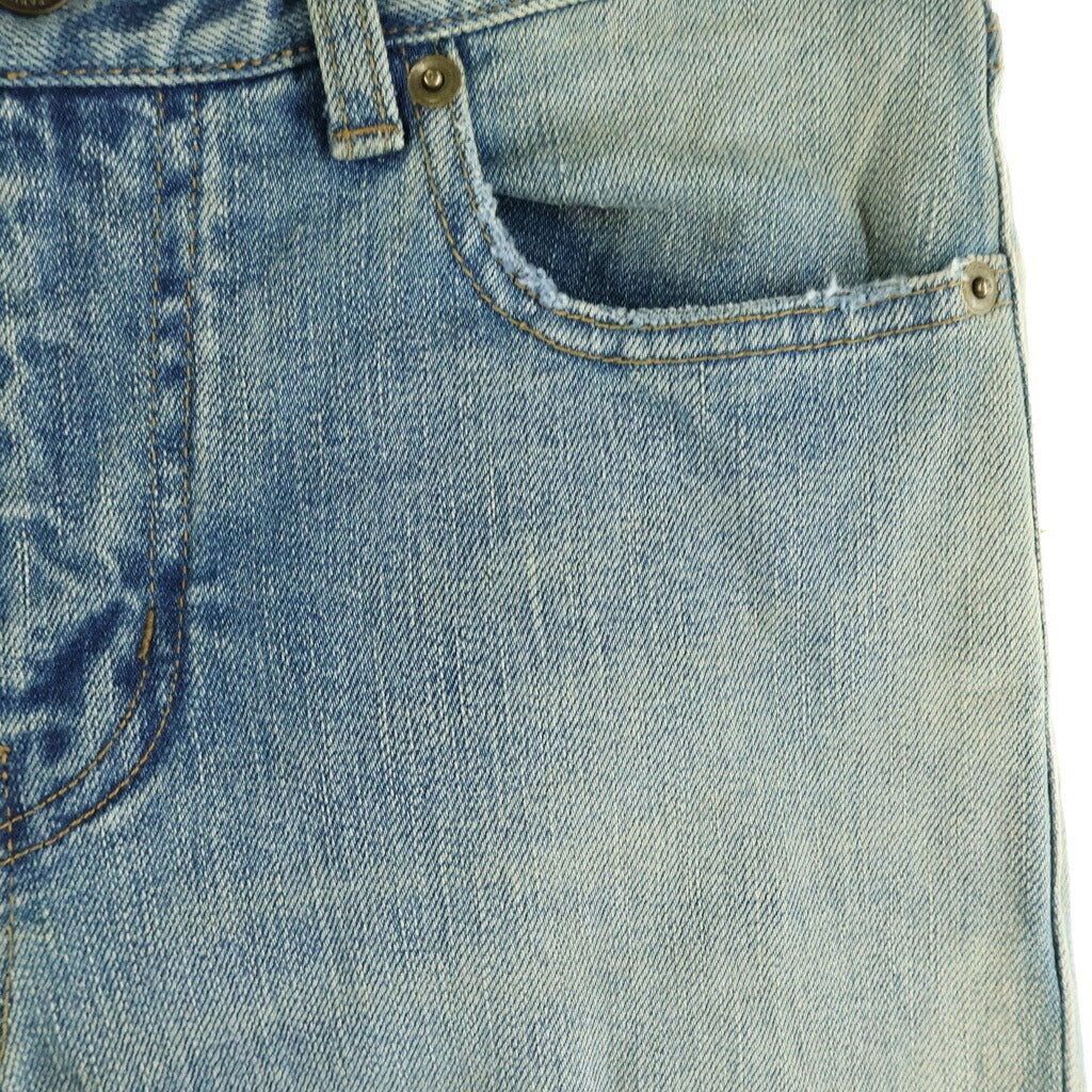 SAINT LAURENT PARIS(サンローランパリ) 16AW エディ期 デストロイクラッシュ スリムフィット スキニーデニムパンツ インディゴ 391659 Y847M