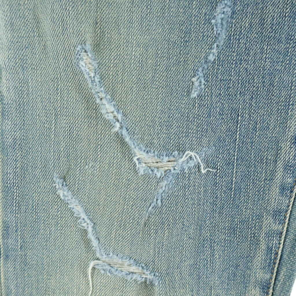 SAINT LAURENT PARIS(サンローランパリ) 16AW エディ期 デストロイクラッシュ スリムフィット スキニーデニムパンツ インディゴ 391659 Y847M