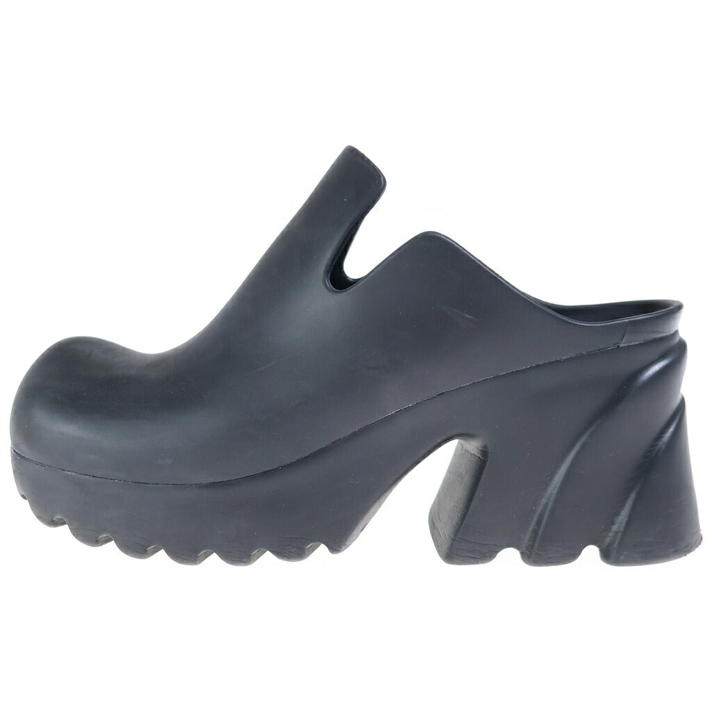 BOTTEGA VENETA(ボッテガヴェネタ) RUBBER FLASH CROG ラバー フラッシュクロッグ ハイヒールサンダル レディース ブラック