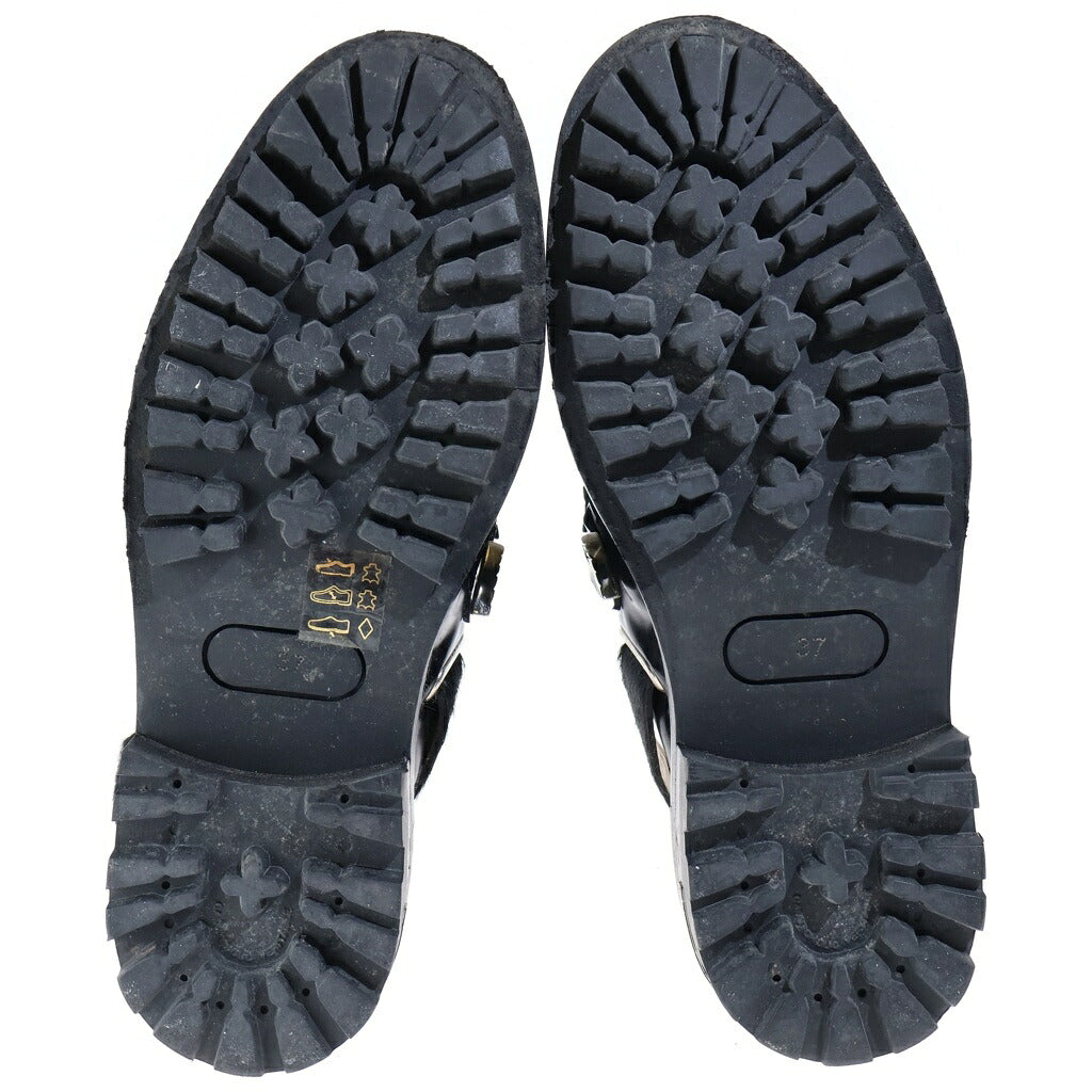 TOGA PULLA(トーガ プルラ) RAY BEAMS別注 Loafer Sandal レザーローファーサンダル レディース ブラック