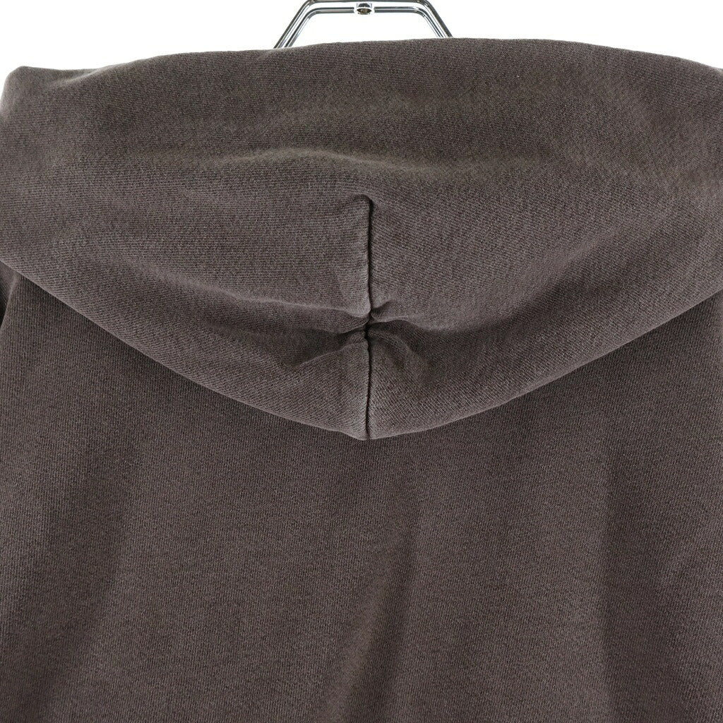 NO BRAND(ノーブランド) colbo(コルボ) LOGO HOODIE ウォッシュ加工 ロゴ刺繍 プルオーバースウェットパーカー フーディー ブラウン W003-202