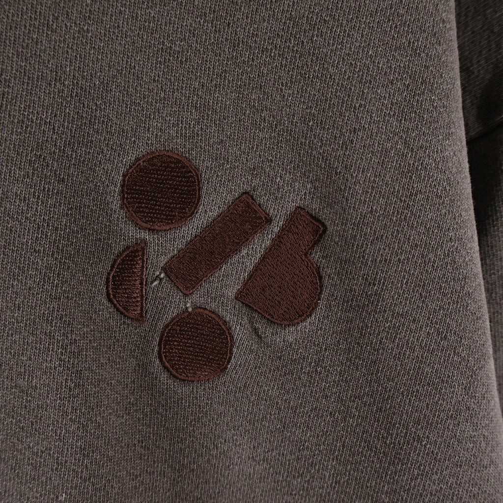 NO BRAND(ノーブランド) colbo(コルボ) LOGO HOODIE ウォッシュ加工 ロゴ刺繍 プルオーバースウェットパーカー フーディー ブラウン W003-202