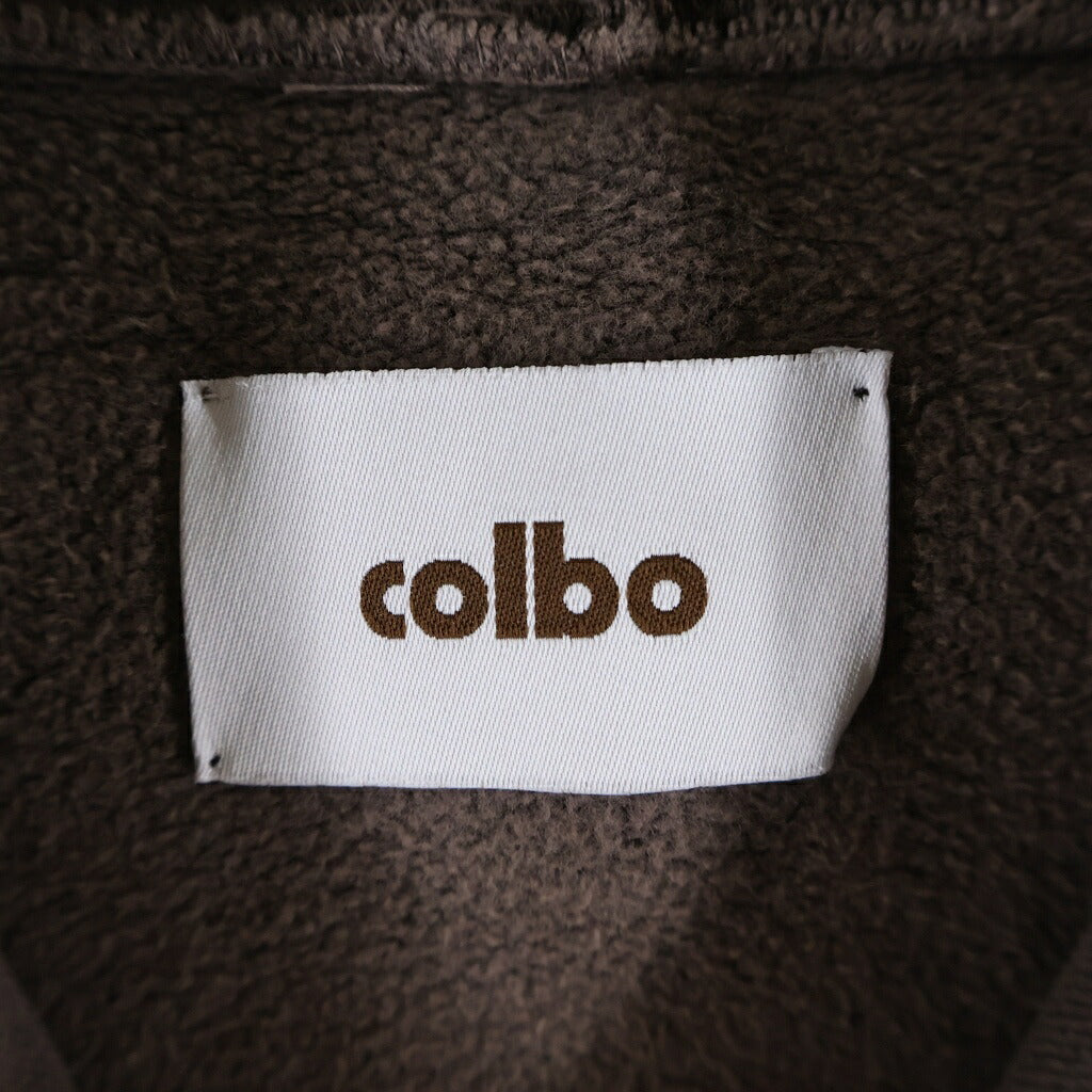 NO BRAND(ノーブランド) colbo(コルボ) LOGO HOODIE ウォッシュ加工 ロゴ刺繍 プルオーバースウェットパーカー フーディー ブラウン W003-202