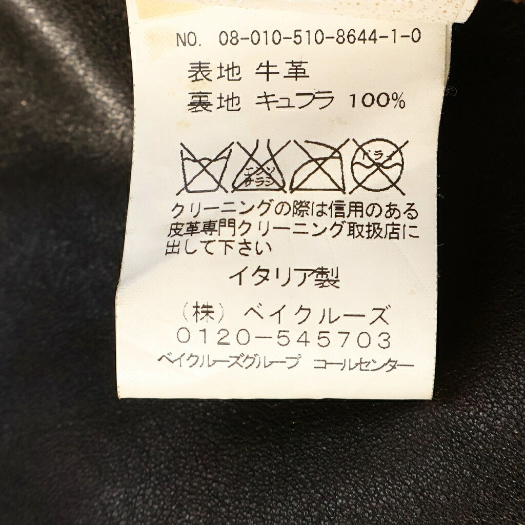 GOLDEN GOOSE DELUXE BRAND(ゴールデングースデラックスブランド) イタリア製 カウレザー シングルライダースジャケット ブラウン 08-010-510-8644