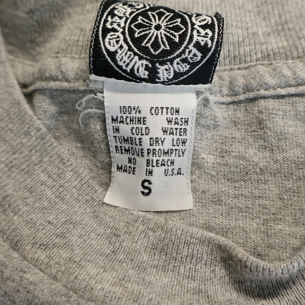 CHROME HEARTS(クロムハーツ) OLD S/S TEE オールド ヴァインダガー バックホースシュープリント クルーネック 半袖Tシャツ カットソー グレー