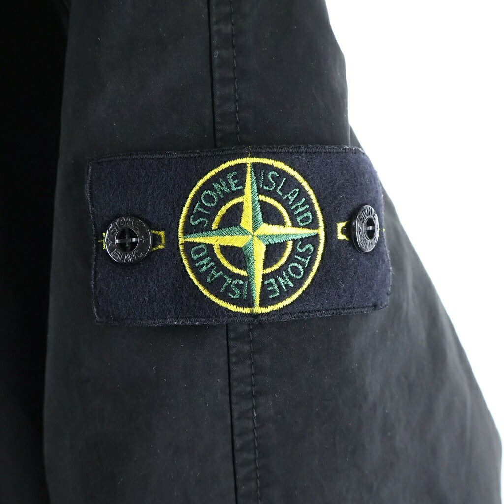 STONE ISLAND(ストーンアイランド) DAVID-TC DOWN PARKA ジップアップ ロゴワッペン フーデッドダウンジャケット ブラック 811541649
