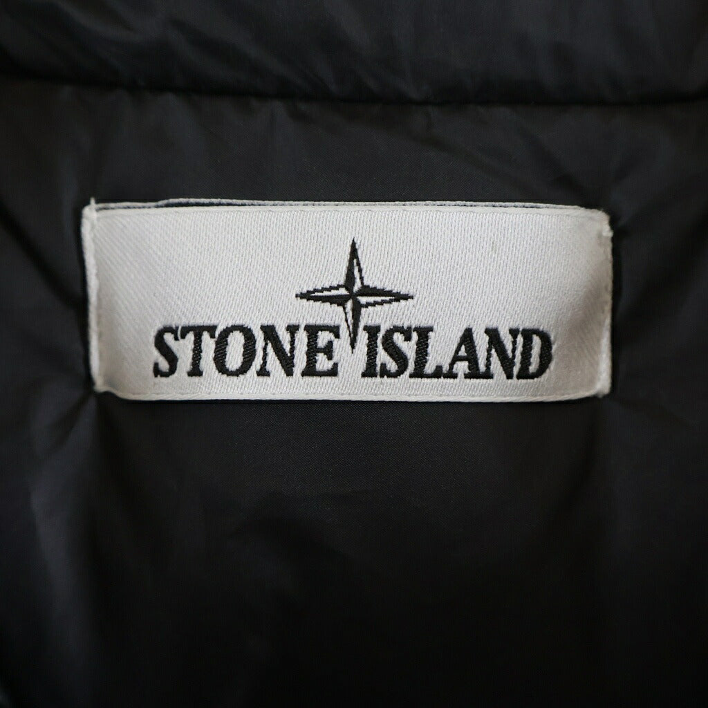 STONE ISLAND(ストーンアイランド) DAVID-TC DOWN PARKA ジップアップ ロゴワッペン フーデッドダウンジャケット ブラック 811541649