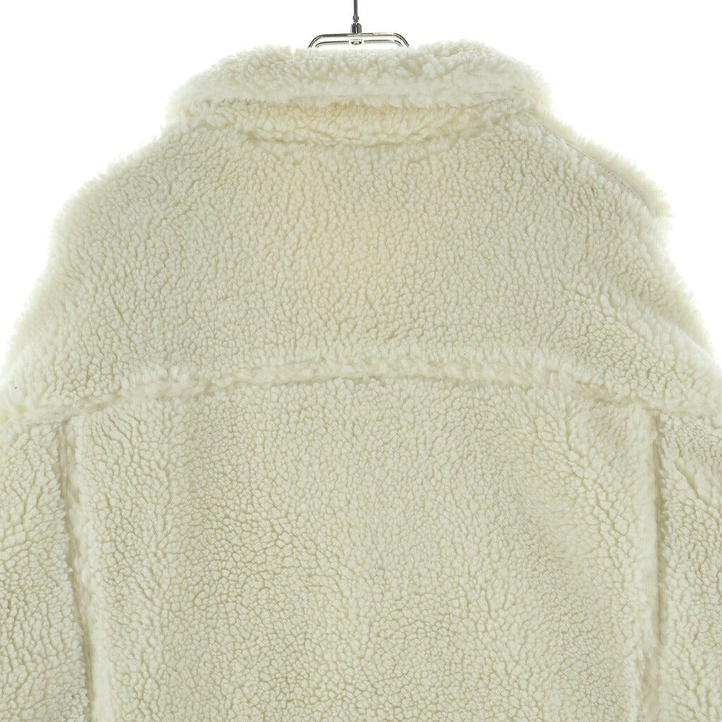 BALENCIAGA(バレンシアガ) 23AW オーバーサイズ ボア トラッカージャケット ホワイト 774376